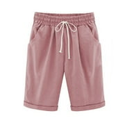 Patlollav Plus Size Clearance Womens Shorts Summer Half Pants